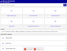 Tablet Screenshot of mercuryroofing.com